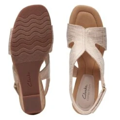 Clarks Kyarra Aster Sand Metallic 13 Clarks Kyarra Aster Sand Metallic -Clarks Step Deals Store 26171236 W 7