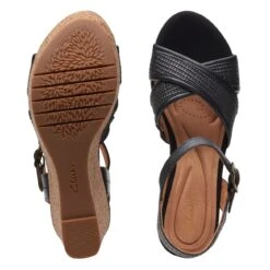 Clarks Elleri Plum Black Leather -Clarks Step Deals Store 26171439 W 7