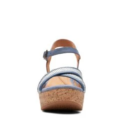 Clarks Elleri Plum Denim Blue Leather -Clarks Step Deals Store 26171440 W 3