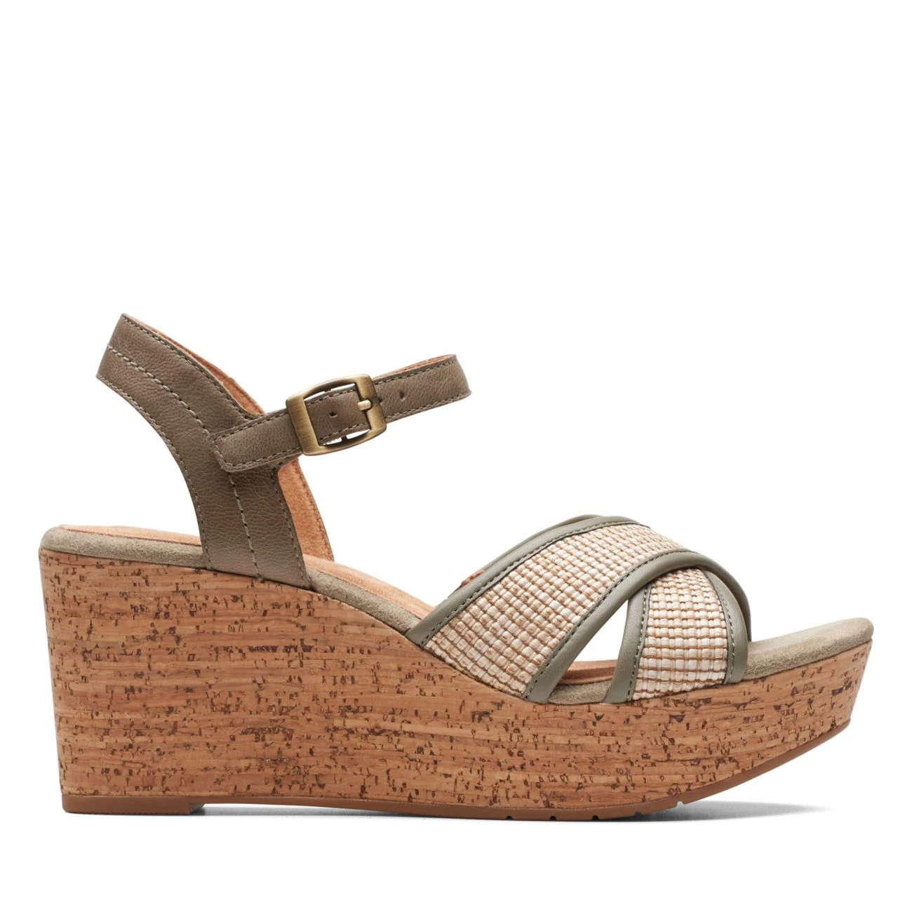 Clarks Elleri Plum Olive Leather 1 Clarks Elleri Plum Olive Leather