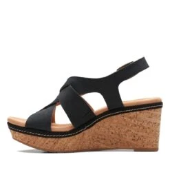 Clarks Elleri Rae Black Nubuck -Clarks Step Deals Store 26171444 W 5