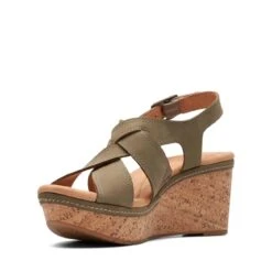 Clarks Elleri Rae Olive Nubuck -Clarks Step Deals Store 26171446 W 4