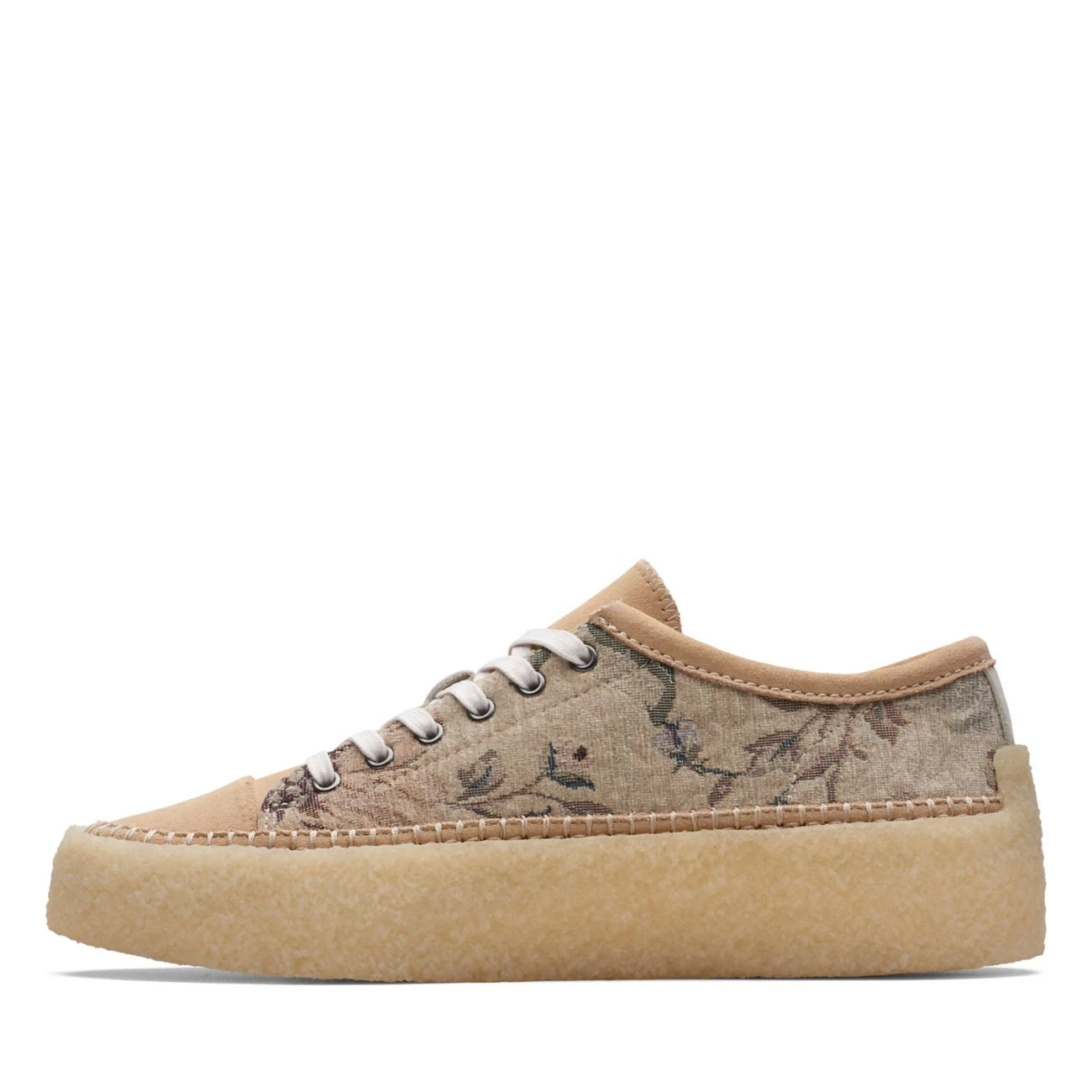 Clarks Caravan Low Tan Floral Txt 5 Clarks Caravan Low Tan Floral Txt - Image 5