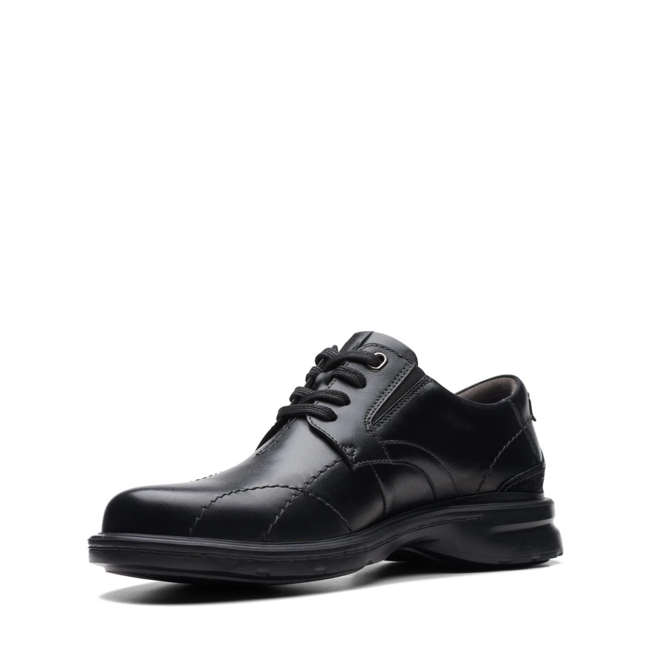Clarks Gessler Lace Black Leather 4 Clarks Gessler Lace Black Leather - Image 4