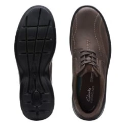 Clarks Gessler Lace Dark Brown Leather -Clarks Step Deals Store 26171540 W 7