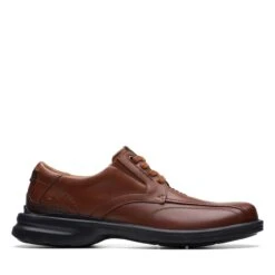 Clarks Gessler Lace Dark Tan Leather