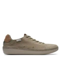 Clarks Higley Lace Olive Canvas