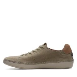 Clarks Higley Lace Olive Canvas -Clarks Step Deals Store 26171546 W 5