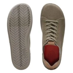 Clarks Higley Lace Olive Canvas -Clarks Step Deals Store 26171546 W 7