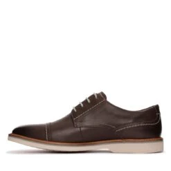 Clarks Atticus LT Cap Dark Brown Leather -Clarks Step Deals Store 26171594 W 5