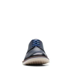 Clarks Atticus LT Cap Navy Leather -Clarks Step Deals Store 26171595 W 3
