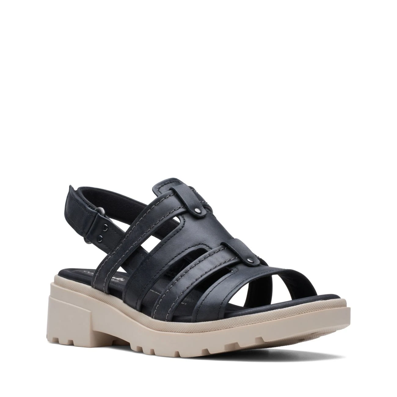 Clarks Coast Shine Black Leather 2 Clarks Coast Shine Black Leather - Image 2