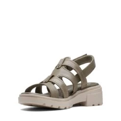 Clarks Coast Shine Olive Leather 10 Clarks Coast Shine Olive Leather -Clarks Step Deals Store 26171726 W 4