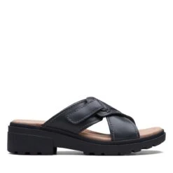 Clarks Coast Cross Black Leather