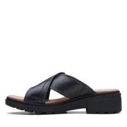Clarks Coast Cross Black Leather -Clarks Step Deals Store 26171732 W 5