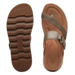 Clarks Yacht Beach Olive Leather -Clarks Step Deals Store 26171770 W 7