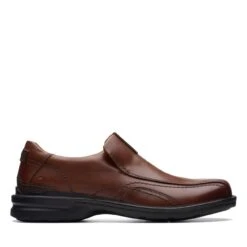 Clarks Gessler Step Dark Tan Leather