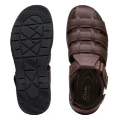 Clarks Walkford Fish Brown Tumbled -Clarks Step Deals Store 26171794 W 7