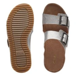 Clarks Brookleigh Sun Silver Leather -Clarks Step Deals Store 26171857 W 7