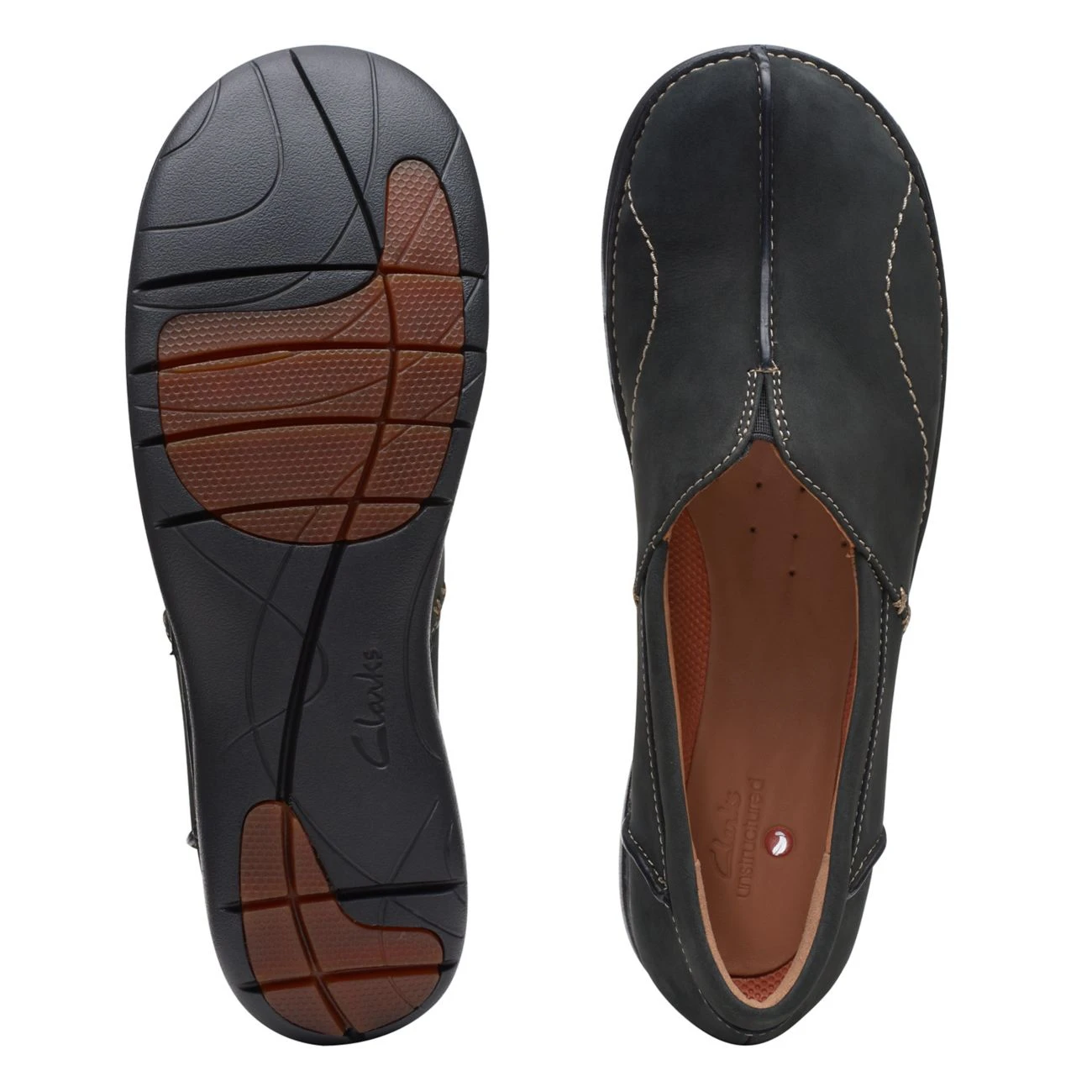 Clarks Un Loop Stride Black Nubuck 7 Clarks Un Loop Stride Black Nubuck - Image 7