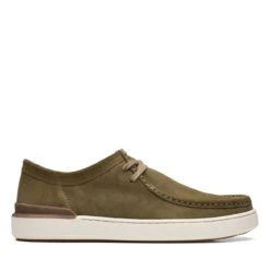 Clarks Court Lite Wally Dark Olive Suede