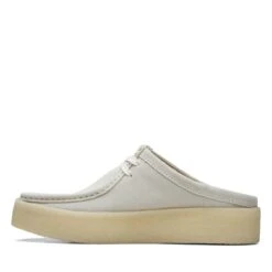 Clarks Wallabee Cup Lo Off White Suede -Clarks Step Deals Store 26171996 W 5