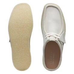 Clarks Wallabee Cup Lo Off White Suede -Clarks Step Deals Store 26171996 W 7