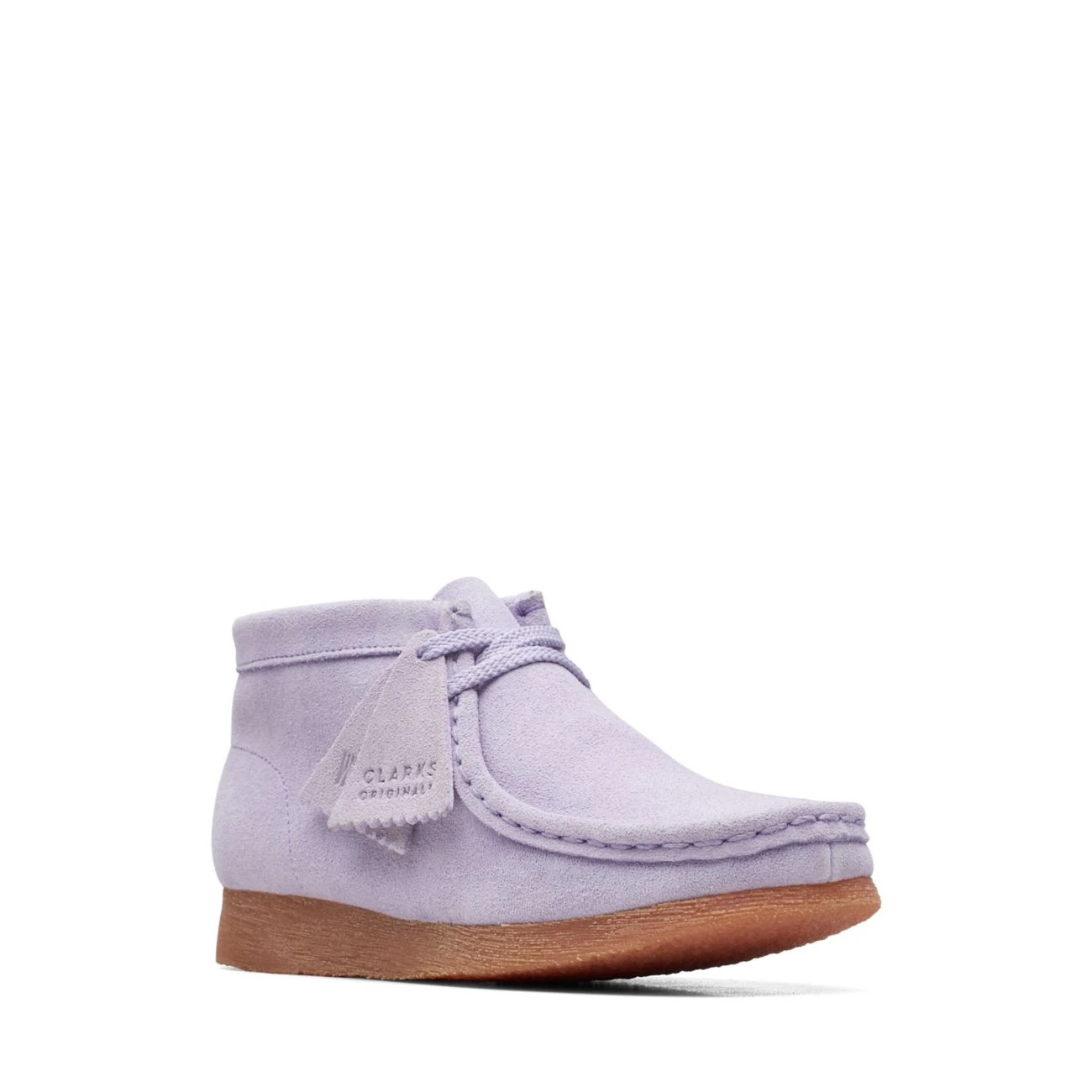 Clarks Wallabee Boot Older Lilac Suede 2 Clarks Wallabee Boot Older Lilac Suede - Image 2