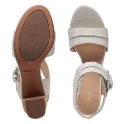 Clarks KarseaHi Seam Off White Combi -Clarks Step Deals Store 26172361 W 7