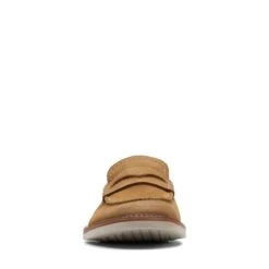 Clarks Atticus LT Slip Dark Sand Suede -Clarks Step Deals Store 26172440 W 3