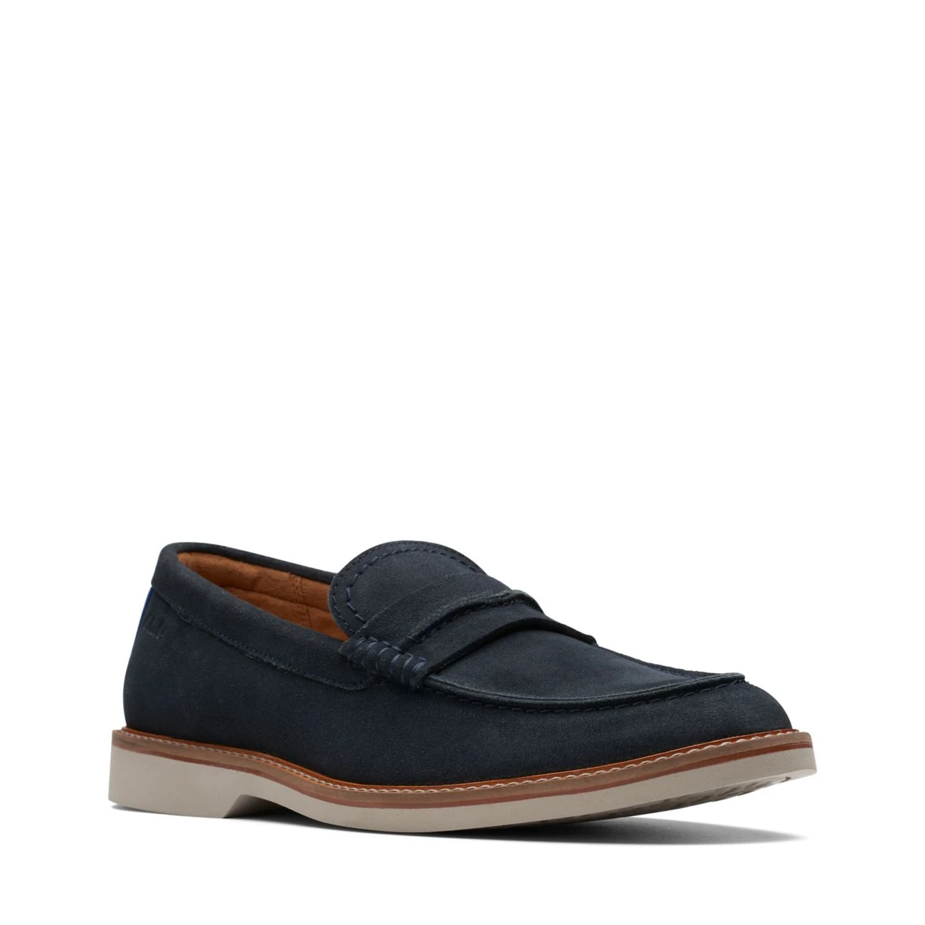 Clarks Atticus LT Slip Navy Suede 2 Clarks Atticus LT Slip Navy Suede - Image 2