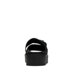 Clarks Crepe Slide Black Nubuck -Clarks Step Deals Store 26172567 W 6