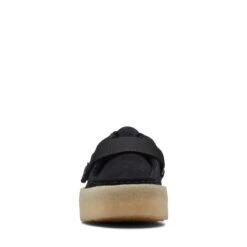 Clarks WallaCup Strap Black Suede -Clarks Step Deals Store 26172569 W 3