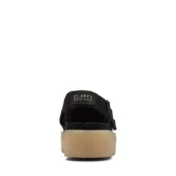 Clarks WallaCup Strap Black Suede -Clarks Step Deals Store 26172569 W 6