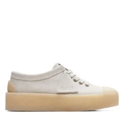Clarks Tor Hoop Off White Suede