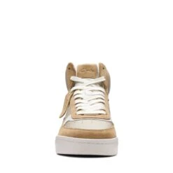 Clarks Craft Court Top Dark Sand Combi -Clarks Step Deals Store 26172676 W 3