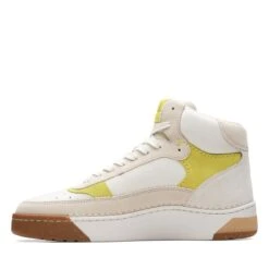 Clarks Craft Court Top White Multi -Clarks Step Deals Store 26172677 W 5