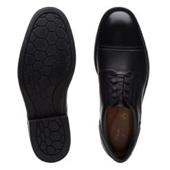 Clarks Un Hugh Cap Black Leather -Clarks Step Deals Store 26172836 W 7