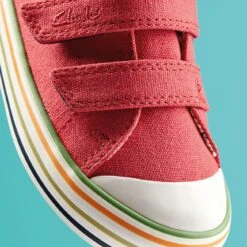 Clarks Foxing Tor Lo Toddler Red -Clarks Step Deals Store 26173001 W 13