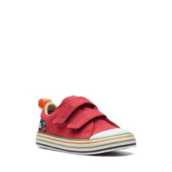 Clarks Foxing Tor Lo Toddler Red -Clarks Step Deals Store 26173001 W 2