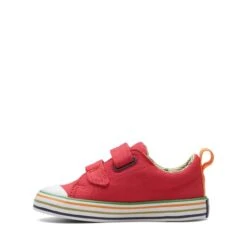 Clarks Foxing Tor Lo Toddler Red -Clarks Step Deals Store 26173001 W 5