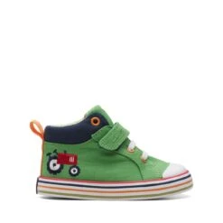 Clarks Foxing Tor Hi Toddler Green