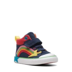 Clarks Foxing Tor Hi Toddler Navy Combination -Clarks Step Deals Store 26173005 W 2