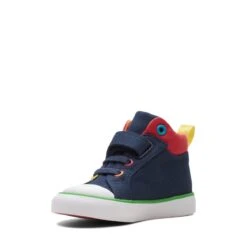 Clarks Foxing Tor Hi Toddler Navy Combination -Clarks Step Deals Store 26173005 W 4