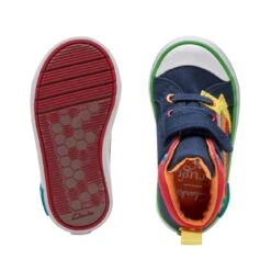 Clarks Foxing Tor Hi Toddler Navy Combination -Clarks Step Deals Store 26173005 W 7