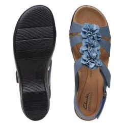 Clarks Merliah Sheryl Blue Interest -Clarks Step Deals Store 26173174 W 7