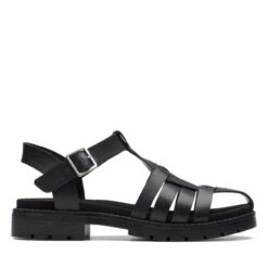 Clarks Orinoco Band Black Leather