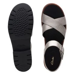 Clarks Orinoco Strap Silver Metallic -Clarks Step Deals Store 26173529 W 7