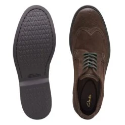 Clarks Atticus LT Limit Dark Brown Suede -Clarks Step Deals Store 26173555 W 7